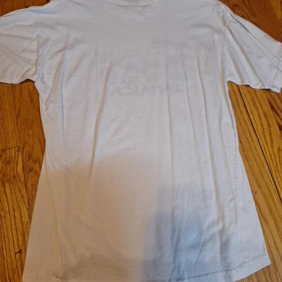 Vintage Genuine Rosta Park Jamaican White Graphic T-Shirt Adult X-Large - Picture 5 of 5